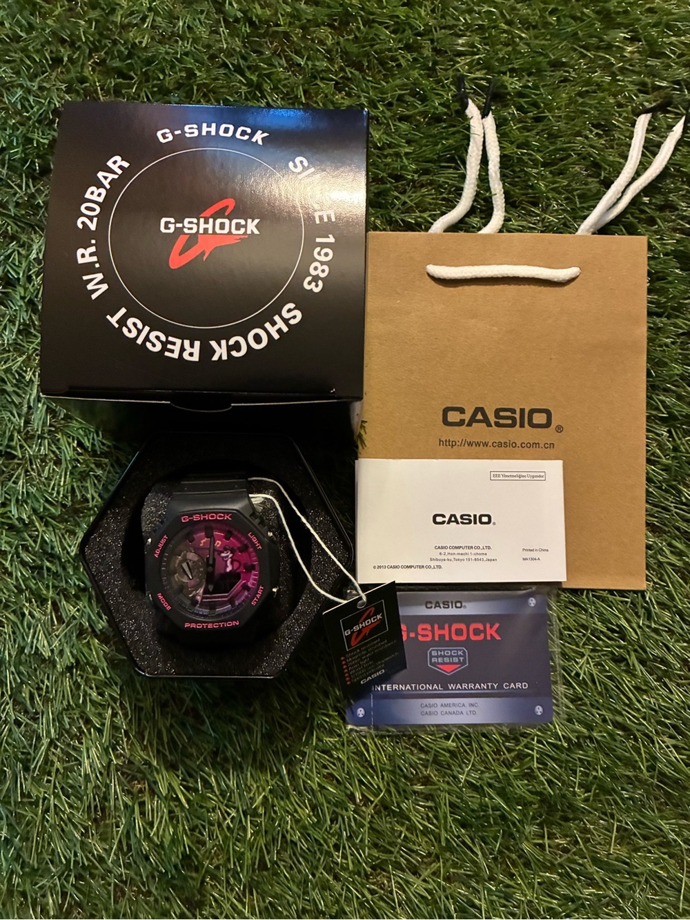 Brand New Gshock 2100 Black & Pink